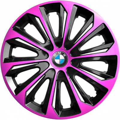 KRYTY KOLIES PRE BMW 16" STRONG pink/black 4ks